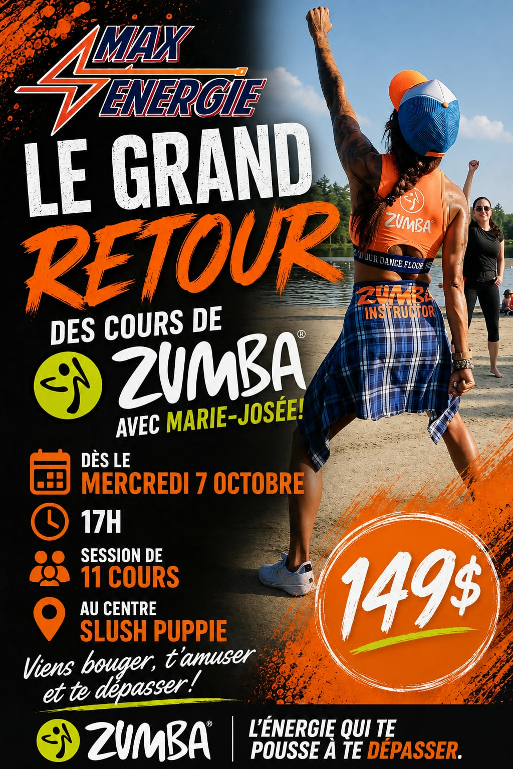 Grand retour des cours de Zumba avec Marie-Josée